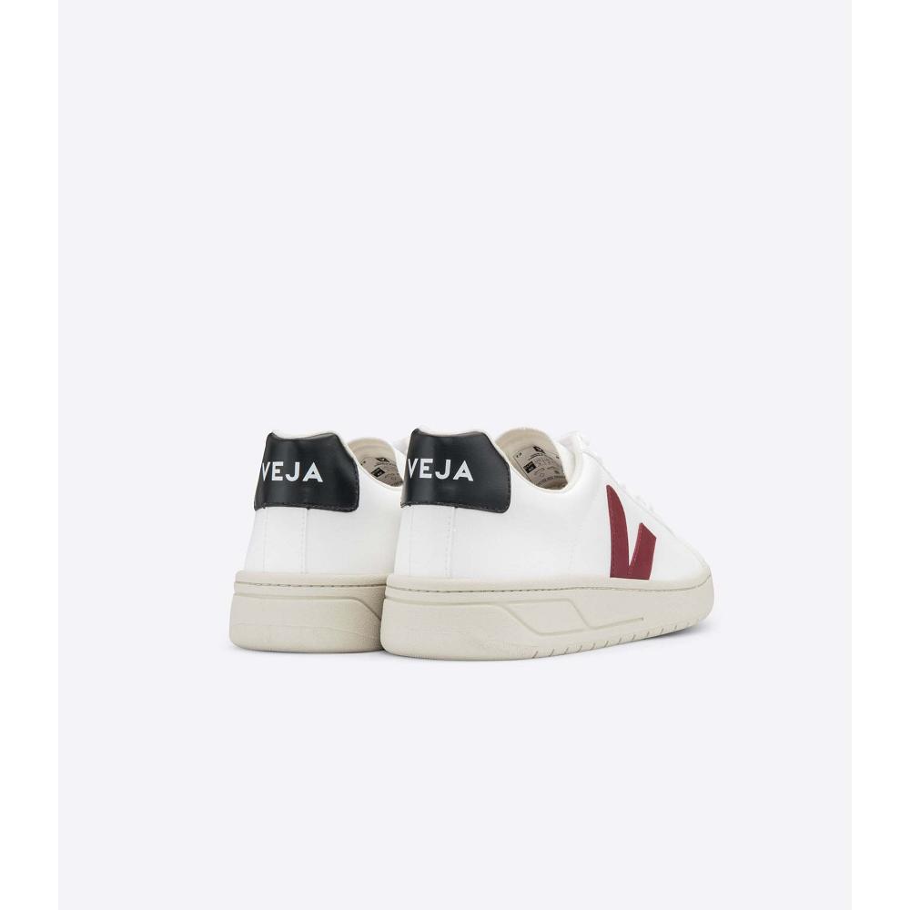 Men's Veja URCA CWL Shoes White/Red | ZA 272QMA